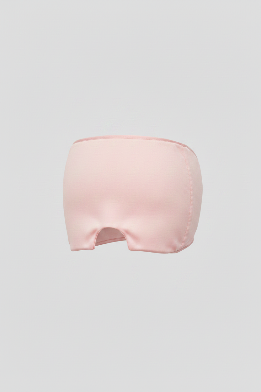 Pink Hood Mask - Side Angle
