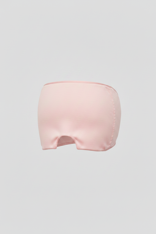 Pink Hood Mask - Side Angle