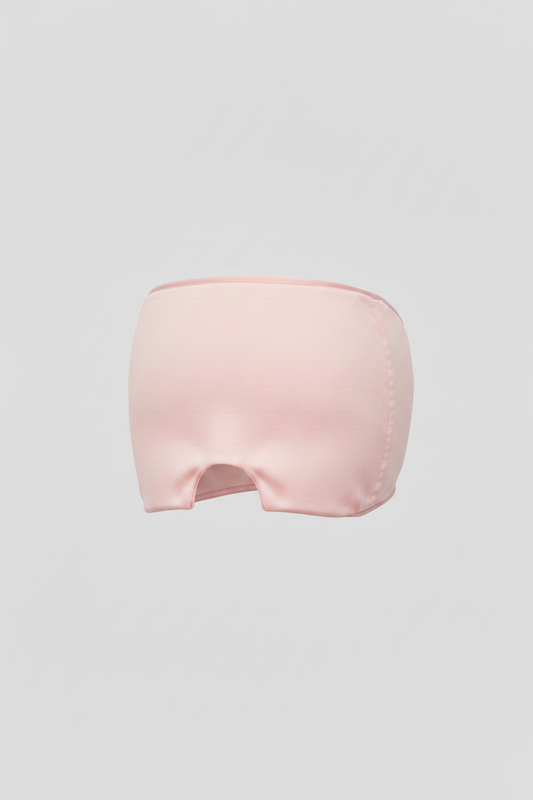 Pink Hood Mask - Side Angle